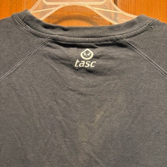 TASC Performance Shirt Mens Iron Heather Short Sleeve Stretch Bamboo Crewneck L - Picture 6 of 7